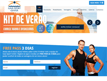 Tablet Screenshot of gaiasportcenter.com